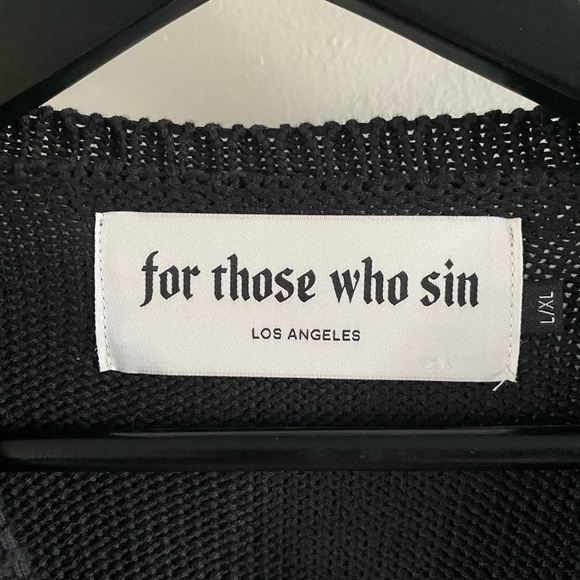 For Those Who Sin Varsity Sweater - Picture 5 of 5